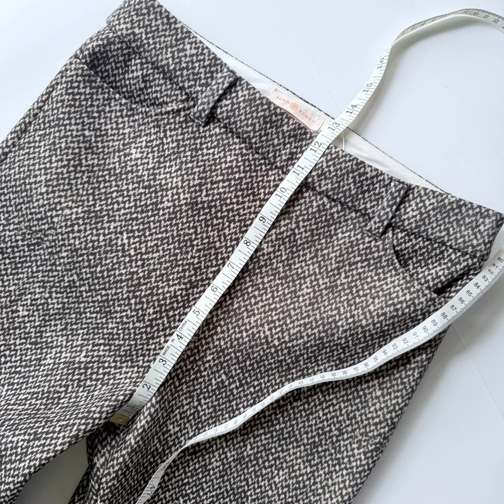Tory Burch Gray Tweed Flare Trousers